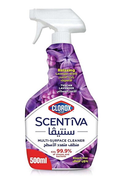 Clorox منظف ومطهر متعدد الاستخدامات برائحة اللافندر يقضي على 99.9% من الجراثي...