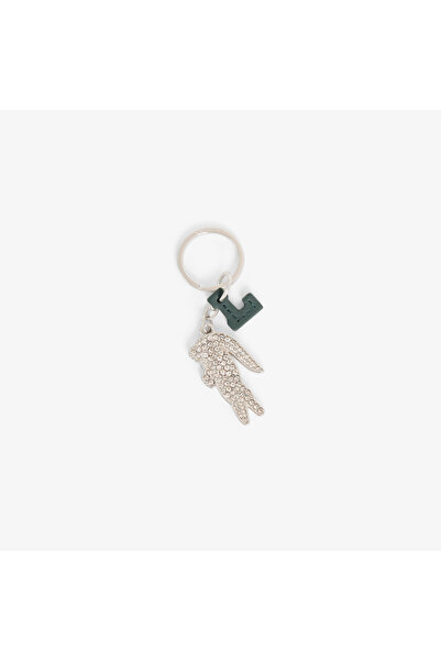 Lacoste L Charms Kadın Gri Anahtarlık