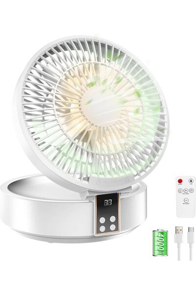 Morvena Picks Ventilator silențios ultra-puternic, ventilator de masă portabi...