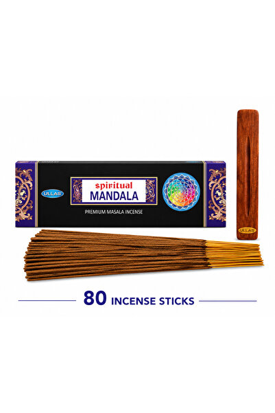Ullas Spiritual Mandala 80 Incense Sticks + Stick Holder