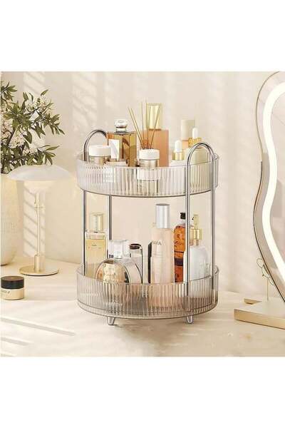 Arabest Rotating Makeup Organizer,High-Capacity Skincare Storage,Perfume Cosm...