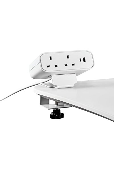 OfficeSeat شريط طاقة مكتبي من OFFICEHUB مع مقبسين بريطانيين، ومنفذ USB-A وUSB...