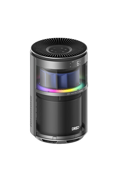 DREO Air Purifier 530AS Akıllı Hava Temizleyici, HEPA Filtre, PM2.5 Lazer Sensör, 18 dB, 90 m², RGBIC Işık, Pet Care, App Kontrollü