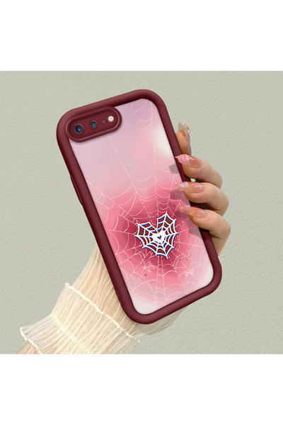 CHICASELUX حافظة من السيليكون متوافقة مع هاتف iPhone 7 Plus/8 Plus، مزينة بنم...
