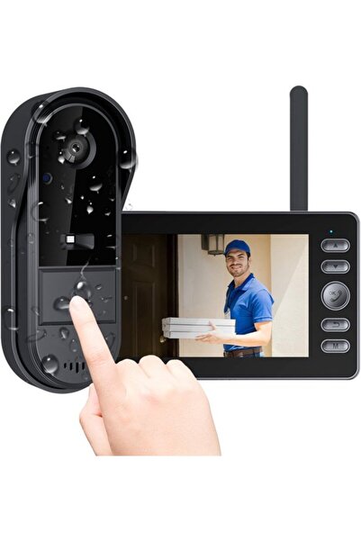 STARSTAR Video doorbell 4.3" screen no app/Wi-Fi night vision intercom.