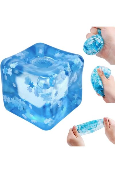 AQUAFALCON Ice Cube Squishy Toys, Squishy Fidget Toys, Cube Block Stress Ball...