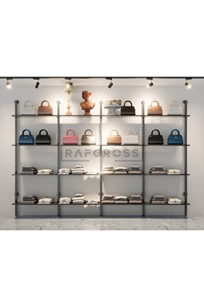 Rafgross Mağaza Raf Sistemi 375x250 cm | Butik Raf Sistemi | Giyim Mağazası &...