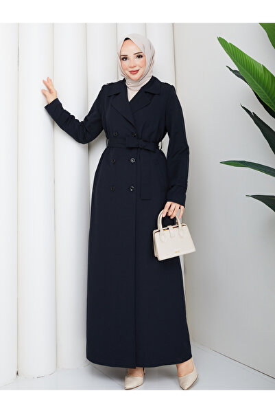Moda İncir Дълъг водоустойчив тренчкот