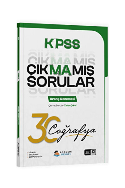 ADY Akademi Denizi Yayınları Akademi Denizi KPSS Coğrafya Çıkmamış Sorular 30...