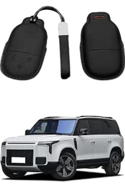 sheful Premium Nappa Leather Car Key Fob Cover Fit for ROX 01 2024 2025 Acces...