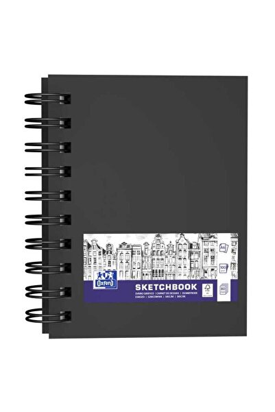 Oxford Caiet Pentru Schite, Sketchbook, A6, 96 File-100G/Mp, Coperta Carton R...
