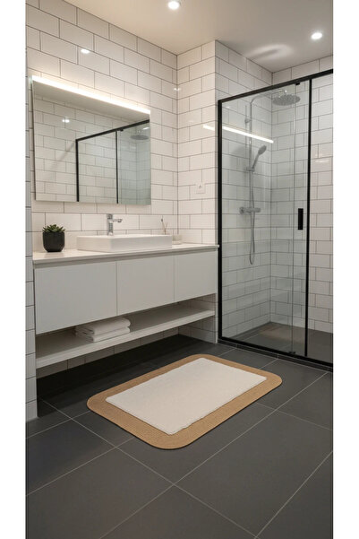Comfort Craft Jute Plush Non-Slip Base Washable Bathroom Kitchen Door Mat 40X...