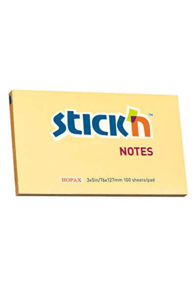Hopax Samolepicí bločky Stick'N, 76 x 127 mm, 100 listů, pastelově oranžová