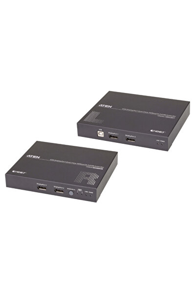 Aten USB DisplayPort Dual View HDBaseTTM 2.0 KVM Extender (4K@100m for Single...