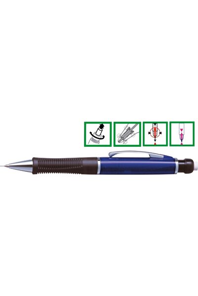 PENAC Luxusní mechanická tužka 0,5 mm, chromované kovové doplňky, Sir Chrome ...