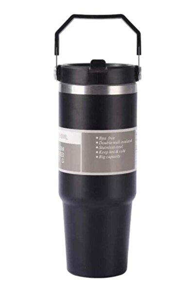 Generic 890ml Stainless Steel Vacuum Insulated Tumbler with Handle, Double Wa...