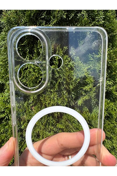 Deppo Trend Vivo V60 Lite Uyumlu Kılıf İnce Sert Sararmaz Magsafe Kamera Korumalı Koruyucu Dayanıklı Transparan Arka Kapak
