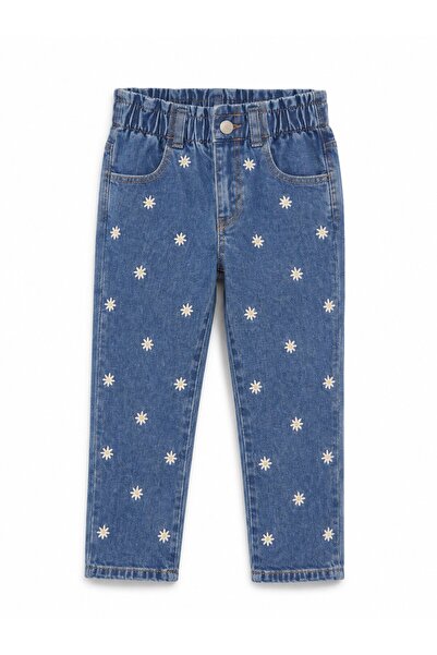 GAP Kids Gap Baby Girl Daisy Embroidered Jeans 1-6 Years Blue