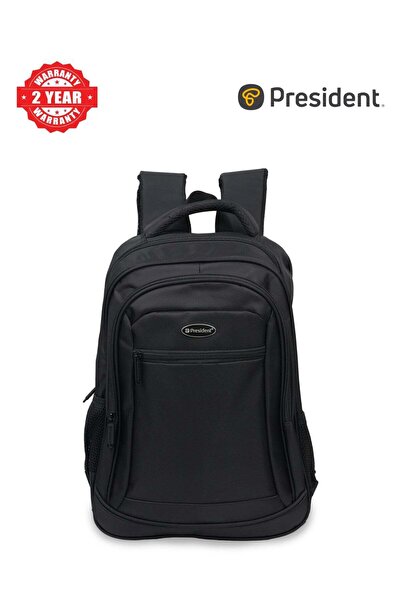 President Stylish & Durable Everyday Carry Backpack - 16" - BLACK