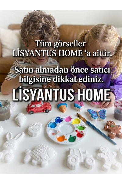 LİSYANTUS HOME 🌹 Gül Bahçesi Serisi XL 6 Parça🌹/DIY/Hediye/Etkinlik/Eğitici/Aktivite/El Becerisi/Hobi