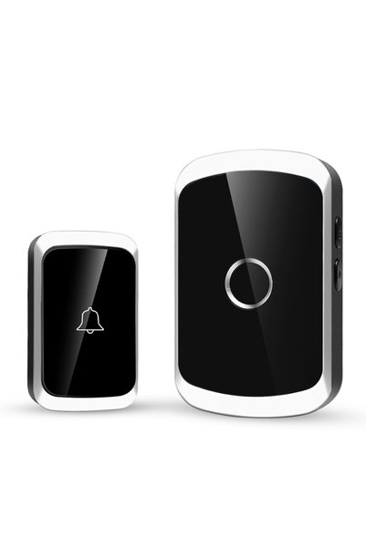 Choice1 Black Smart Wireless Doorbell Door Chime Kit No Socket Required 300M/...