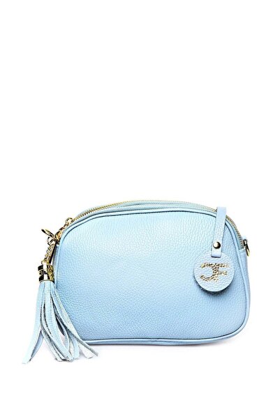 SimpleFind Carla Ferreri Geanta piele -Camille-Albastru deschis,Geanta postas...