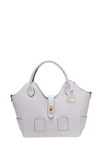 SimpleFind Roberta M Geanta piele -Camila-Alb,Geanta de mana piele naturala, ...
