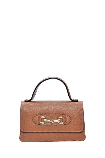 SimpleFind Isabella Rhea Geanta piele -Sandra-Coniac,Geanta de mana piele nat...