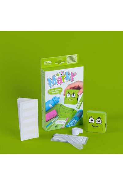 Colop Σφραγίδα Υφασμάτων & Tupperware DIY Marky - Πράσινο (Ελληνικό Αλφάβητο)