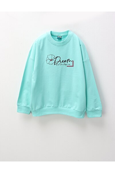 MiniKids Bluza Dream, gaseste-ti fericirea, verde