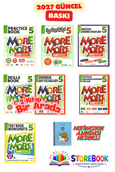 Kurmay ELT More&More 5.Sınıf English Pratice&Skılls&Reader&Grammar&Haftalık K...