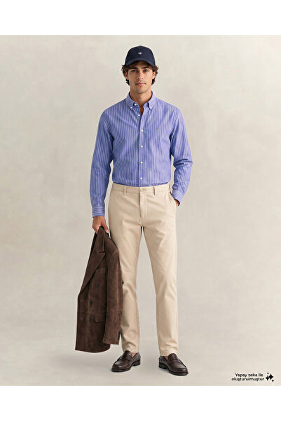 Gant Erkek Krem Slim Fit Pantolon
