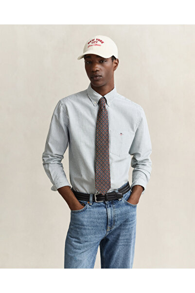 Gant Erkek Yeşil Regular Fit Oxford Gömlek