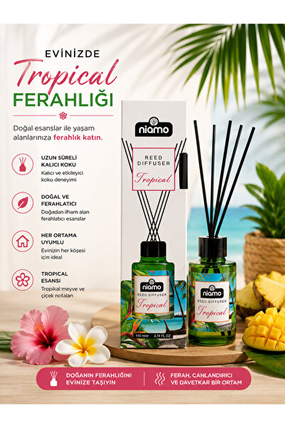 DOFİX Niamo Tropikal Kokulu Çubuklu Oda Kokusu 110 ml