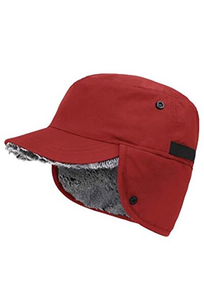 STARSTAR Winter hat with foldable ear flaps - fully lined, warm faux fur.