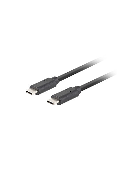 Lanberg Cablu USB-C M/M 3.1 1 m 10 Gb/s PD 100W "CA-CMCM-32CU-0010-BK" (timbr...
