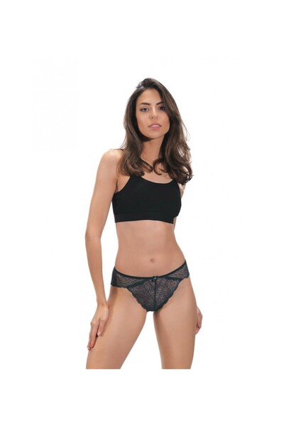 Cottonhill Γυναικεία Δαντελωτά Σλιπ Πράσινα CH4375PR, Μέγεθος ONE SIZE