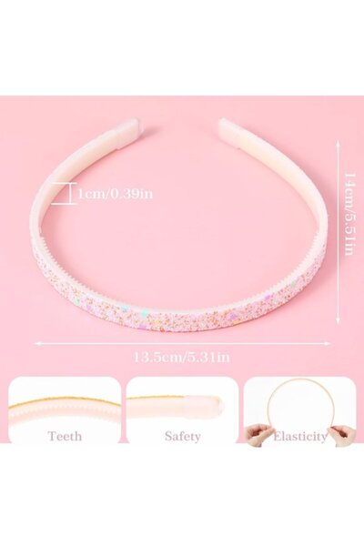 STARSTAR Headbands 4pc 13x14x1cm sequined non-slip women's.