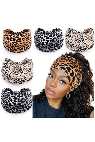 STARSTAR Wide headbands 5pc soft elastic for everyday/party/work.