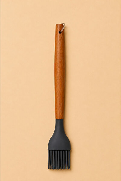 Denia Home Wooden Handle Silicone Egg Dough Kitchen Brush - Fireproof Non-Sti...