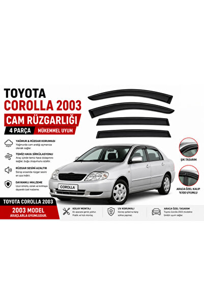 FRT Ottoman Ottoman Toyota Corolla 2003 Uyumlu Cam Rüzgarlığı