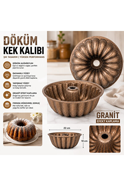 SELÇUK Luxury Cast Iron Cake Mold – Sliced/Burma Model