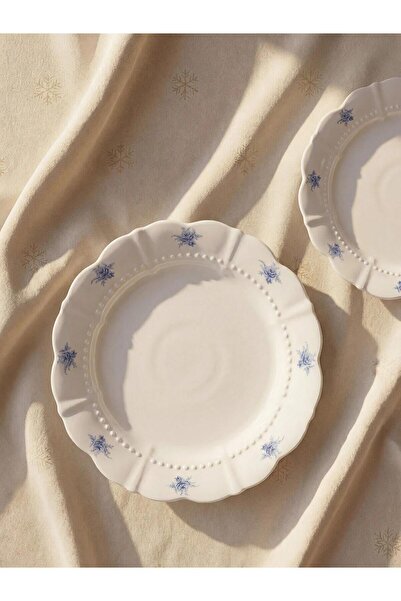 LC Waikiki Mixed Floral Patterned Porcelain Plate (W6)