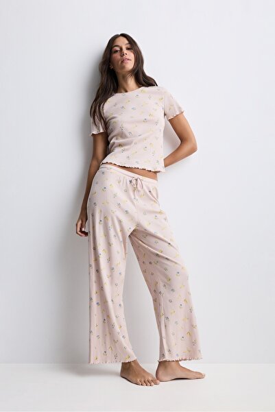 LEFTIES Baskılı pijama takımı