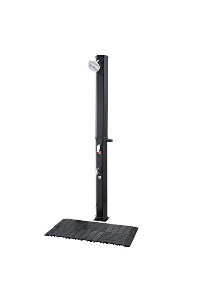 OMS Dus solar pentru piscina, 35 l, Inaltime cap dus 195 cm, Temperatura si p...