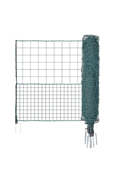 OMS Tarc temporar mobil pentru Pasari/Animale mici, 1.25 x 25 m, Verde, 8 x S...