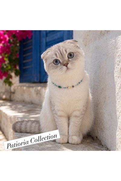 Patioria Collection Nazar Boncuklu Kedi Kolyesi