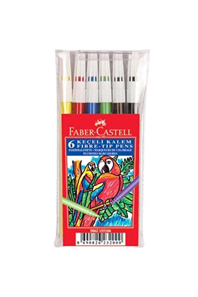 Faber Castell أقلام تلوين من الفابر كاستل قابلة للغسل 6 ألوان