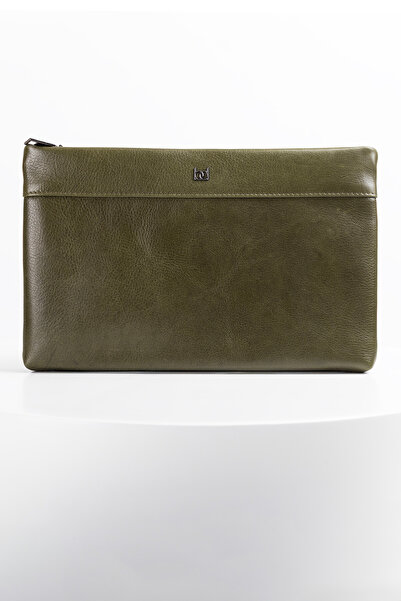 BAYDERİ Luse Leather Handbag Green