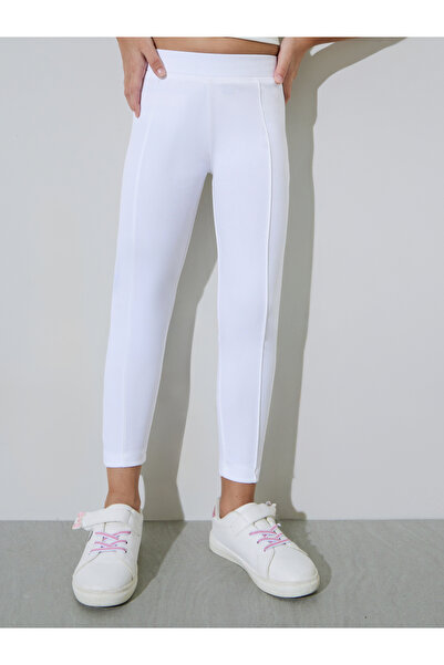 Styli Girls Off White Full Length Leggings
